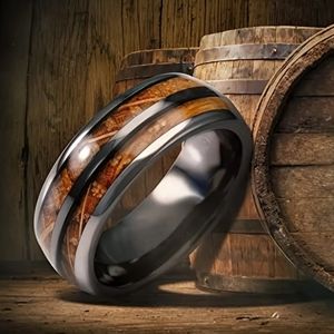 🆕️ Unisex Wood Inlay Ring